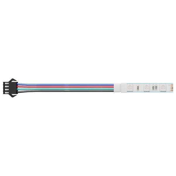 vidaXL LED-strip 2 pcs Zwart en Wit 1745 mm Koper en kunststof