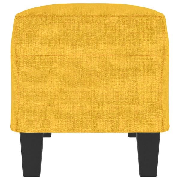 vidaXL Bankje 100x35x41 cm stof lichtgeel