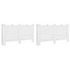 vidaXL Radiatorombouwen 2 st 152x19x81,5 cm MDF wit