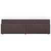 vidaXL Boxspring met matras stof donkerbruin 90x200 cm