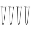 vidaXL Haarnadelpoten voor Salontafel 4 st 42 cm massief staal antracietkleurig