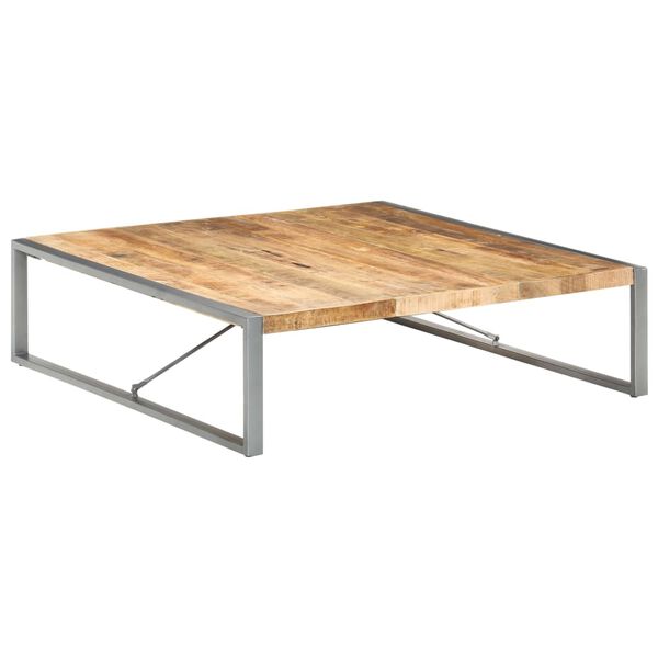 vidaXL Salontafel 140x140x40 cm ruw mangohout