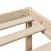 vidaXL Seniorenbed met hoofdbord massief grenenhout 90x190 cm