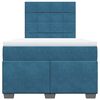 vidaXL Boxspring met matras fluweel blauw 120x190 cm