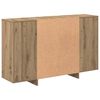 vidaXL Dressoir Artisan Eiken 120 x 30 x 75 cm Bewerkt hout