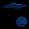 vidaXL Tuinparasol Azurblauw 248,5 x 247,5 x 160 cm Polyester en staal
