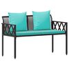 vidaXL Buitenbanken 2 -Seater 116 x 56 x 75 cm poly rattan