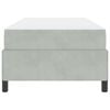 vidaXL Bedframe met matras Lichtgrijs 90 x 200 cm Stof