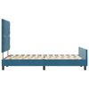 vidaXL Boxspringbed met hoofdeinde Donkerblauw 120 x 190 cm Fluweel