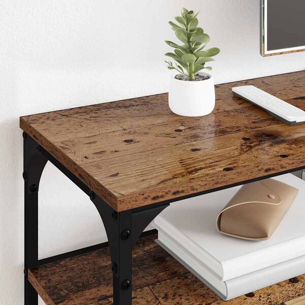 vidaXL TV-kast Oud Hout 160 x 30 x 50 cm Gemonteerd hout en ijzer