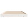 vidaXL Bedframe zonder matras massief grenenhout wit 75x190 cm