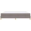 vidaXL Boxspringbed met matras Taupe 200 x 200 cm Stof