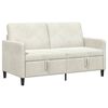 vidaXL Bank met opslag Cr&egrave;mekleurig 152 x 78 x 87 cm Polyester