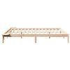 vidaXL Bedframe met Zijtafels Naturel 200 x 210 cm Massief grenenhout