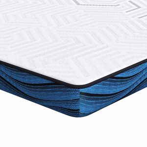 vidaXL matrastopper 80 x 200 cm dik Jacquard stof Wit