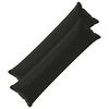 vidaXL Kussen met kussen HOUTEN 2 st Zwart Polyester