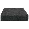 vidaXL Rubber granulaat patio pad Zwart 9 x 9 x 2 cm Rubber