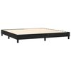 vidaXL Boxspring met matras en LED fluweel zwart 200x200 cm