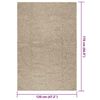 vidaXL Vloerkleed ZIZUR beige binnen en buiten 120x170 cm jute look
