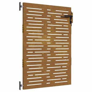 vidaXL Poort 85x125 cm vierkant cortenstaal