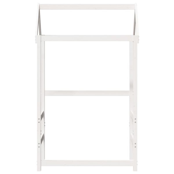 vidaXL Kinderbedhuisje 108x70x176,5 cm massief grenenhout wit