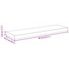 vidaXL Wandschappen zwevend 4 st 80x23,5x3,8 cm MDF hoogglans grijs