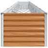 vidaXL Verhoogde plantenbak 775 x 50 x 36 cm Gegalvaniseerd staal
