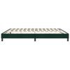 vidaXL Bedframe zonder matras 180x220 cm fluweel donkergroen