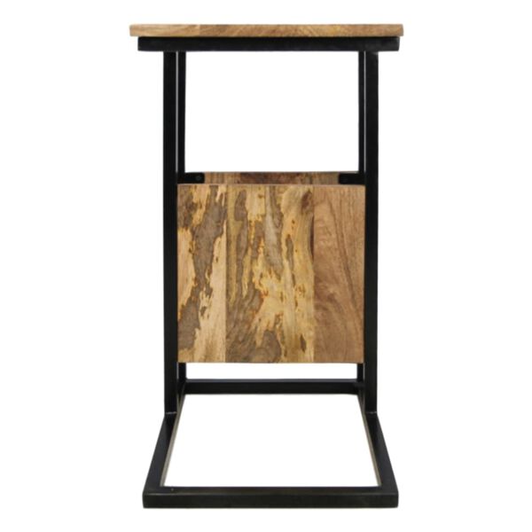 HSM Collection Bijzettafel met tijdschriftenrek 34x40x68 cm