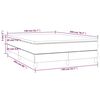 vidaXL Boxspring met matras fluweel donkergrijs 140x200 cm