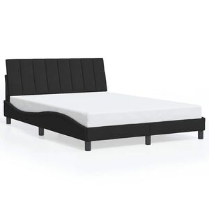 vidaXL Bedframe zonder matras "Hanko" 140x200 cm fluweel zwart