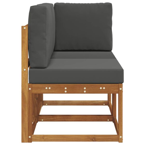 vidaXL Outdoor Midden- en Hoeksalon 2 Stuk Natuurlijk en Antraciet