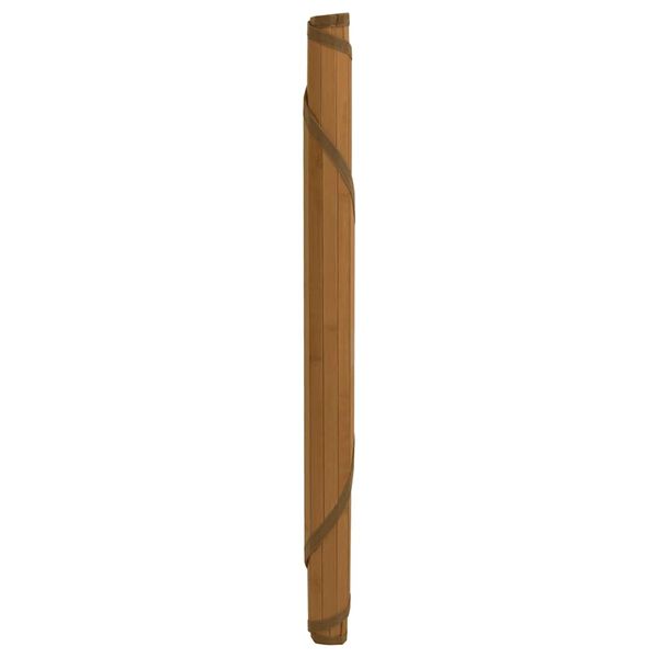 vidaXL Vloerkleed rond 60 cm bamboe bruin