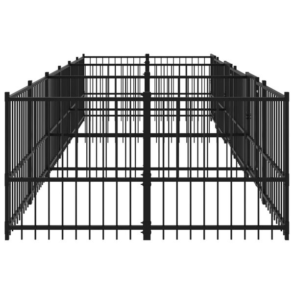 vidaXL Hondenkennel voor buiten 11,26 m&sup2; staal