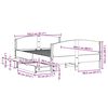 vidaXL Bedframe zonder matras massief grenenhout wasbruin 150x200 cm