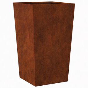 vidaXL Plantenbak 45x45x75 cm weervast staal