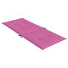 vidaXL Tuinstoelkussens hoge rugleuning 2 st 120x50x3 cm stof roze