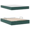 vidaXL Opbergbed met matras Donkergroen 140 x 190 cm Fluweel