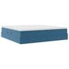 vidaXL Opbergbed met matras Donkerblauw 200 x 200 cm Fluweel