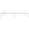 vidaXL Bedframe metaal wit 180x200 cm