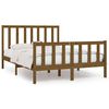 vidaXL Bedframe massief hout honingbruin 135x190 cm