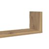 vidaXL Wandschappen 3 st 58x18x18 cm bewerkt hout artisanaal eiken
