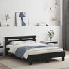 vidaXL Bedframe met hoofdeinde bruin eikenkleur 120x190 cm