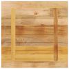 vidaXL Tafelblad vierkant 70x70x1,5 cm massief ruw mangohout