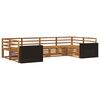vidaXL Buiten bankenset 6 pcs Naturel