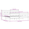 vidaXL Bedframe zonder matras metaal sonoma eikenkleurig 180x200 cm