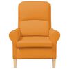 vidaXL Fauteuil Donkergeel 76 x 94 x 102 cm Stof