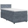 vidaXL Boxspringbed met matras Donkergrijs 80 x 200 cm Fluweel