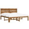 vidaXL Tweepersoonsbed met hoofdeinde ROSTOCK Naturel 200 x 200 cm