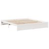 vidaXL Bed met boekenkast zonder matras grenenhout wit 180x200 cm